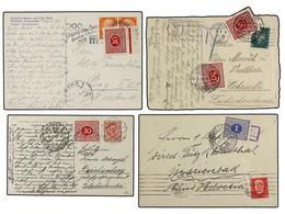 1364 CHECOSLOVAQUIA. 1929-48. Conjunto De 7 Cartas O Tarjetas Circuladas Desde Varios Países, Tasados A La Llegada Con S - Other & Unclassified