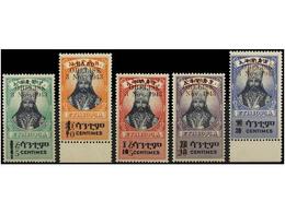 1484 ** ETIOPIA. Mi.207/11. 1943. <B>OBELISK.</B> Serie Completa. MAGNÍFICA. <BR> Cat. 1.000?. - Sonstige & Ohne Zuordnung