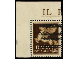 2021 ** FEZZAN. Yv.1b. <B>50 Cts. </B>castaño. <B>TRIPLE SOBRECARGA</B>. Cert. A. ROUMET. - Other & Unclassified