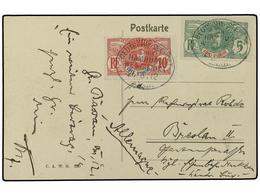 2119 COSTA DE MARFIL. 1912 (Aug 26). Postcard From Grand Bassam To Breslau Franked By Ivory Coast 1906 <B>5c</B>. And <B - Other & Unclassified