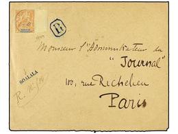 2164 MADAGASCAR. Ce.37. 1903 (March 2). Registered Cover Struck With Straight Line <B>SOALALA </B>in Blue Of Despatch At - Andere & Zonder Classificatie