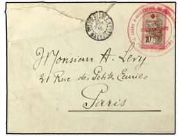 2167 MADAGASCAR. 1915 (Sept 25). Cover To Paris Franked By 1915 Red Cross Charity <B>5c On 10c</B> Rose & Brown Tied By  - Otros & Sin Clasificación