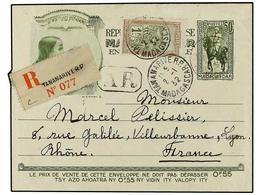 2171 MADAGASCAR. 1932. TANAMARIVE A FRANCIA. Entero Postal De <B>50 Cts. </B>verde Con Franqueo Adicional De<B> 1 Fr. </ - Otros & Sin Clasificación