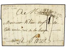 2179 MARTINICA. 1782 (26 Mayo). FORT ROYAL A PARIS. Carta Con Gran Parte Del Texto. Marca De Entrada En Francia <B>COLON - Other & Unclassified