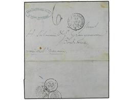 2192 MARTINICA. 1864. ST. PIERRE A FRANCIA. Fechador <B>ST. PIERRE/MARTINIQUE</B> Y Al Dorso Fechador Del Paquebot <B>FL - Sonstige & Ohne Zuordnung