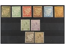 2236 * MONACO. Yv.T-1/7 Y 8/10. 1905-10. SERIE COMPLETA. Muy Bonitos. Yvert.676?. - Other & Unclassified