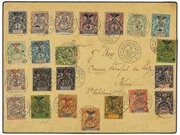 2275 NUEVA CALEDONIA. 1903 (Sept 8). Local Cover Franked By 1903 50th Anniversary Complete Set (Ceres 67-80) And Re-valu - Otros & Sin Clasificación