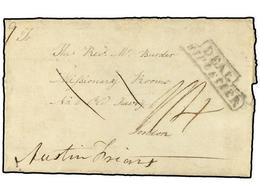 2290 TAHITI. 1822 (Aug 22). Very Early Entire Letter To London From Emeo (Moorea Islands) With Framed <B>'DEAL - SHIP LE - Sonstige & Ohne Zuordnung