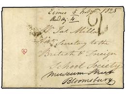 2291 TAHITI. 1825 (Feb 5). Very Early Entire Letter To London From Emeo (Moorea Islands) Written By A Missionary, Carrie - Autres & Non Classés