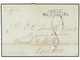 2297 TAHITI. 1847 (Jan 27). Entire Letter Written From Raiatea Island To London, Carried By British Ship With Fine Strik - Sonstige & Ohne Zuordnung
