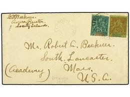 2318 TAHITI. 1904 (Dec 28). Cover To <B>USA</B> Endorsed At Upper Left With 'Avira Raiatea, Society Islands', Bearing 18 - Other & Unclassified