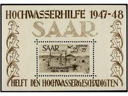 2363 ** SARRE. Mi.B 1/2. 1947. <B>SOUVENIR SHEETS</B>, Never Hinged. Michel.1.500?. - Andere & Zonder Classificatie