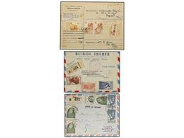 2391 SENEGAL. 1946-50. Conjunto De 5 Cartas Certificadas, Preciosos Franqueos. - Andere & Zonder Classificatie