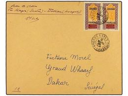 2395 SUDAN. 1926 (2-III). VUELO Especial KAYES (Sudan)-DAKAR (Senegal). Carta Con Franqueo De <B>15 Cts.</B> (2) Con Fir - Autres & Non Classés