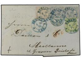 2466 ALEMANIA ANTIGUOS ESTADOS: CONFEDERACION DEL NORTE. 1871 (Oct 4). Entire Letter From Berlin To France Franked By Pe - Sonstige & Ohne Zuordnung