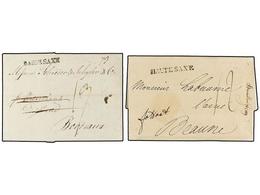 2485 ALEMANIA ANTIGUOS ESTADOS: SAJONIA. 1804. Two Covers From LEIPZIG And BRAUNSCHWEIG To FRANCE With <B>BASSE SAXE</B> - Autres & Non Classés