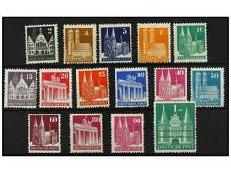 2500 ** ALEMANIA. Yv.41A/65A. 1948-51. <B>BIZONA. </B>Complete Set (perf. 14) Never Hinged. LUXE. Yvert.825?. - Other & Unclassified