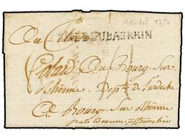 2510 ALEMANIA. 1794. KANDEL To FRANCE. Entire Letter With <B>ARMEE DU BAS RHIN</B> Mark. - Andere & Zonder Classificatie