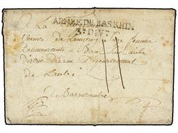 2515 ALEMANIA. 1795. MAYENCE (MAINZ) To FRANCE. Entire Letter With <B>ARMEE DU BAS RHIN/3e DIV. </B>mark. - Other & Unclassified