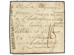 2517 ALEMANIA. 1795. De Vasenis? To  FRANCE. Entire Letter, Contents Refers To SARBRUCK (Saarbrucken) With Lineal <B>ARM - Sonstige & Ohne Zuordnung