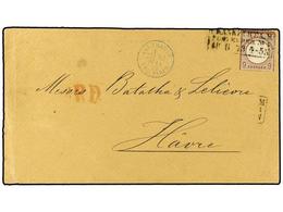 2535 ALEMANIA. 1873. Cover Franked With Scarce <B>9Kr</B> Lilac Brown Large Shield Eagle (Mi 27b), Prepaying The Single  - Otros & Sin Clasificación