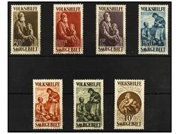 2584 * SARRE. Mi.128/34. 1928. Complete Set, Hinged. Michel.550?. - Other & Unclassified