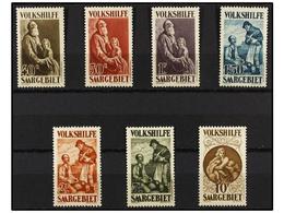2585 * SARRE. Mi.128/34. 1928. Complete Set, Hinged. Michel.550?. - Other & Unclassified