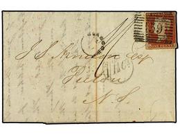 2603 GRAN BRETAÑA. 1850(April 12th). Entire Letter From Glasgow To Pictou, NOVA SCOTIA Franked For Internal Rate Only Wi - Autres & Non Classés