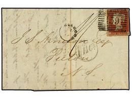 2603 GRAN BRETAÑA. 1850(April 12th). Entire Letter From Glasgow To Pictou, NOVA SCOTIA Franked For Internal Rate Only Wi - Otros & Sin Clasificación