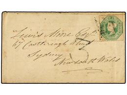 2605 GRAN BRETAÑA. 1854(June 14th). Cover From Auchnacloy, Scotland To Sydney, NEW SOUTH WALES Franked At 1s Rate For ½  - Otros & Sin Clasificación