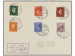 2655 COLONIAS INGLESAS. 1942. <B>ABYSSINIA. ADDIS ABABA. </B>Uncirculated Cover With British Stamps <B>1/2, 1, 1 1/2, 2, - Otros & Sin Clasificación