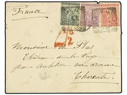 2664 CABO DE BUENA ESPERANZA. 1883 (Oct 10). Cover To CHARENTE (France) Franked By Hope 1882-84 <B>½d.</B> Grey-black, < - Andere & Zonder Classificatie