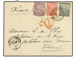 2665 CABO DE BUENA ESPERANZA. 1883 (Aug 14). Cover To CHARENTE (France) Franked By Hope 1882-84 <B>½d.</B> Grey, <B>1d.< - Autres & Non Classés