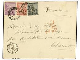 2667 CABO DE BUENA ESPERANZA. 1884 (Nov 19). Cover To CHARENTE (France) Franked By Hope 1882-86 <B>½d.</B> Grey, <B>1d.< - Otros & Sin Clasificación