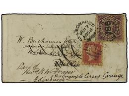 2686 NUEVA GALES DEL SUR. 1868. Cover From ST. LEONARDS (Ju 17) To DUBLIN With Diadem <B>6 D</B> Perf. (lifted And Repla - Other & Unclassified