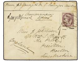 2695 AUSTRALIA. Sg.172. 1888. Sailor's Concession Rate Cover To BOSTON (UK) Endorsed At Top 'From J. E. Young, HMS Swing - Otros & Sin Clasificación