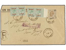 2730 BAHAMAS. 1919. NASSAU To U.S.A. <B>1/2 D. </B>(4) <B>WAR TAX</B> Stamps And <B>6 P.</B> Arrival On Reverse. - Otros & Sin Clasificación