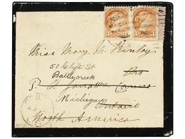 2770 CANADA. 1888 (Aug). Mourning Cover From New South Wales To Ontario, Canada Franked By <B>6d</B> Violet Tied In Blac - Other & Unclassified