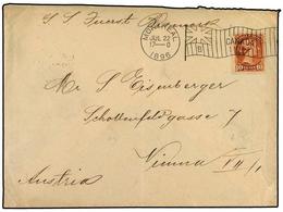 2772 CANADA. 1896. Cover Franked With <B>10 C.</B> Small Queen (Sc 45), Prepaying The Double UPU Letter Rate To AUSTRIA. - Other & Unclassified