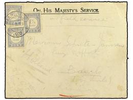 2958 INDIA INGLESA. 1920. Military Mail Envelope From The Dera Column Endorsed 'On Field Service' And Sent From 'H. Jans - Sonstige & Ohne Zuordnung