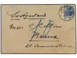 3023 PENANG. 1909. Cover To BERNE, SWITZERLAND Franked By <B>20 Pf.</B> Tied By Circular <B>DEUTSCHE SEEPOST/OST-ASIATIS - Autres & Non Classés
