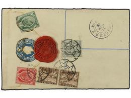 3055 MALTA. 1912 (Nov). <B>2d.</B> Blue Registered Stationery Envelope (150x94mm) Up-rated For Use To Bavaria From Valle - Sonstige & Ohne Zuordnung