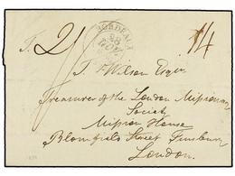 3070 MAURICIO. 1838. PORT LOUIS To LONDON. Entire Letter Of MISSIONARIES Sent Via French Ship, Disembarked In Bordeaux O - Other & Unclassified