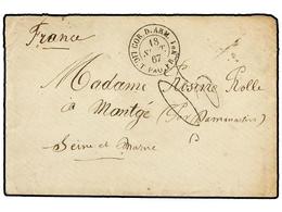 3080 MAURICIO. 1867 (Sept. 18). Cover And Complete Contents Written From PORT LOUIS, MAURICE,  (ANCIENNE FORT DE FRANCE) - Andere & Zonder Classificatie