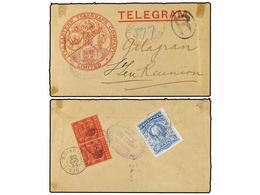 3088 MAURICIO. 1903 (Dec 23). ): 'The Eastern Telegraph Company' Envelope Registered Use To REUNION, Franked On Reverse  - Sonstige & Ohne Zuordnung