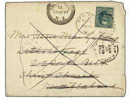 3104 NUEVA ZELANDA. 1897. U.S.A. To NEW ZEALAND. <B>10 Cents</B> Green Redirected To NEW YORK With New Zealand <B>1 P.</ - Sonstige & Ohne Zuordnung