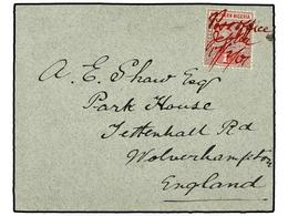 3120 NIGERIA. 1901 (17 Feb.). Envelope To WOLVERHAMPTON, Bearing <B>1 D.</B> Tied By Manuscript 'Post Office, Jebba' In  - Autres & Non Classés