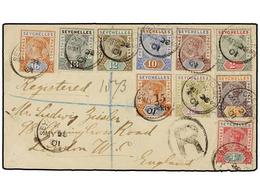 3172 SEYCHELLES. 1901. SEYCHELLES To LONDON. Oustanding Franking, Arrival On Reverse. - Autres & Non Classés