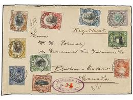 3216 TONGA. Sg.38/49. 1908. NUKUALOFA To CANADA. Espectacular Franking, Transits And Arrival On Reverse. - Sonstige & Ohne Zuordnung