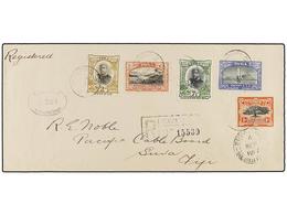 3223 TONGA. Sg.39, 40, 48, 51, 53. 1917. NUKUALOFA To SUVA. Rare Interisland Franking With The <B>2 Sh.</B> And<B> 5 Sh. - Sonstige & Ohne Zuordnung